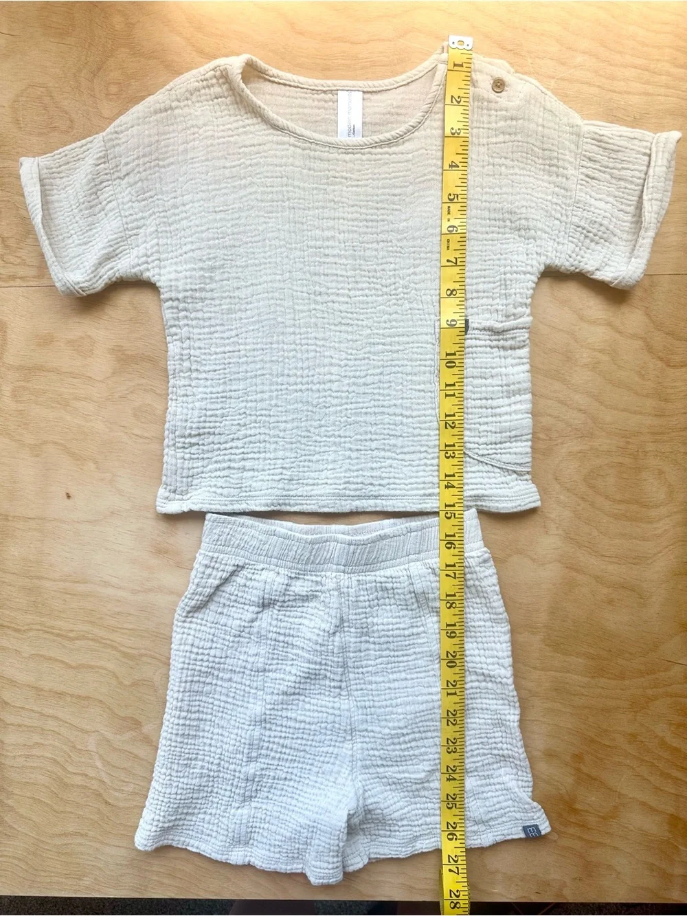 Modern Moments by Gerber 4T Organic Cotton Gauze Matching Cream Muslin Set